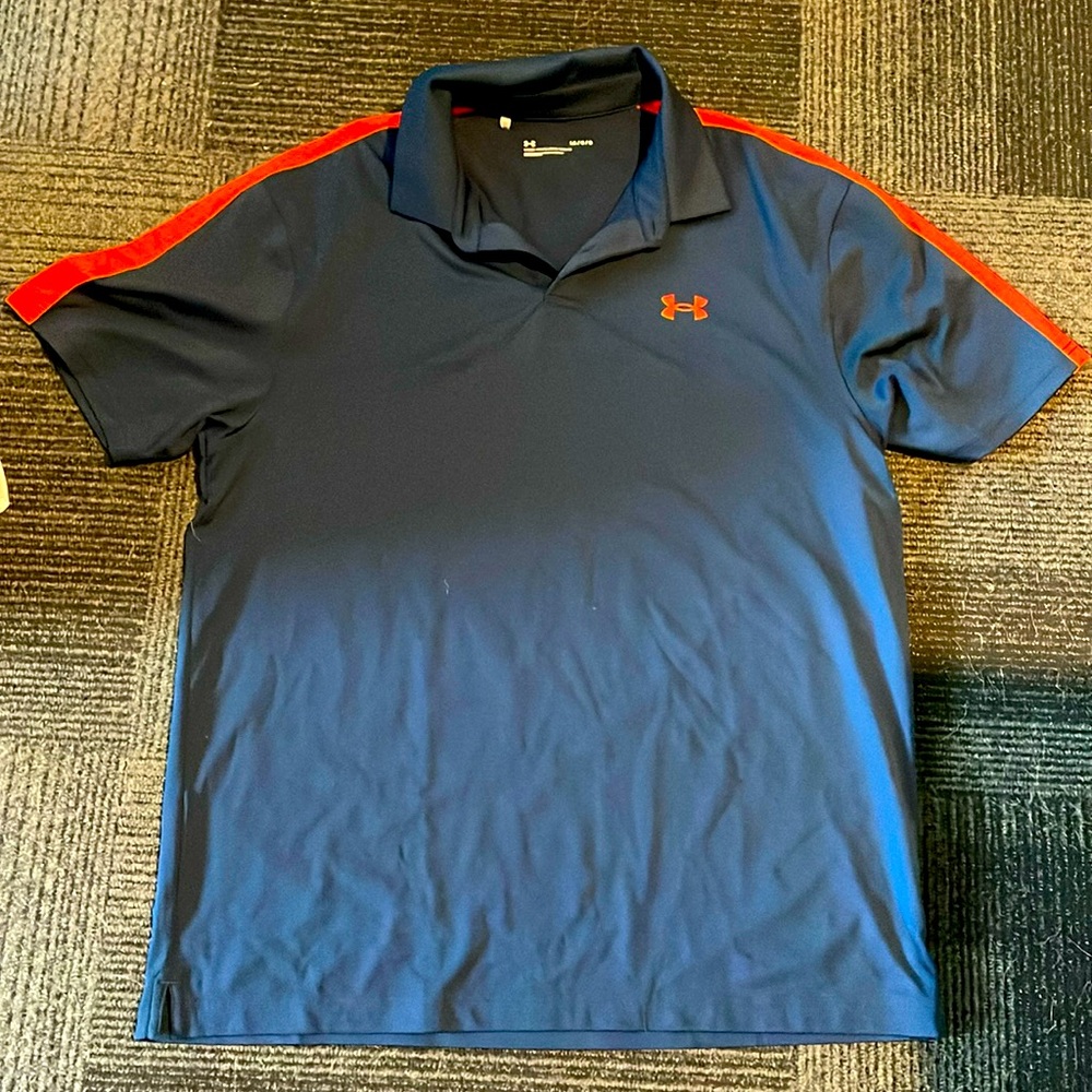 Men's Under Armor Polo blue size large